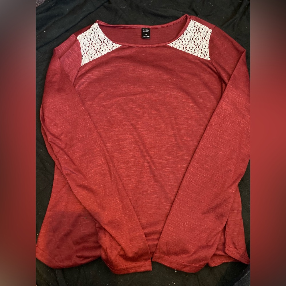Women’s long sleeve shirt size Medium Emery Rose